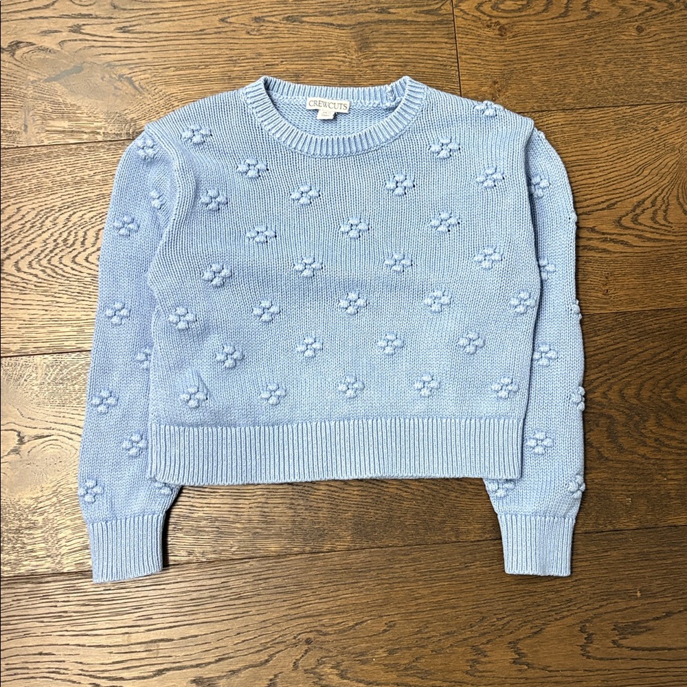 Crewcuts light blue bobble sweater